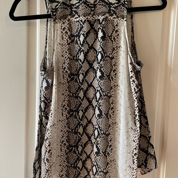 NWOT Joie Branka Python Snake Print Sleeveless XS Top - Picture 4 of 6